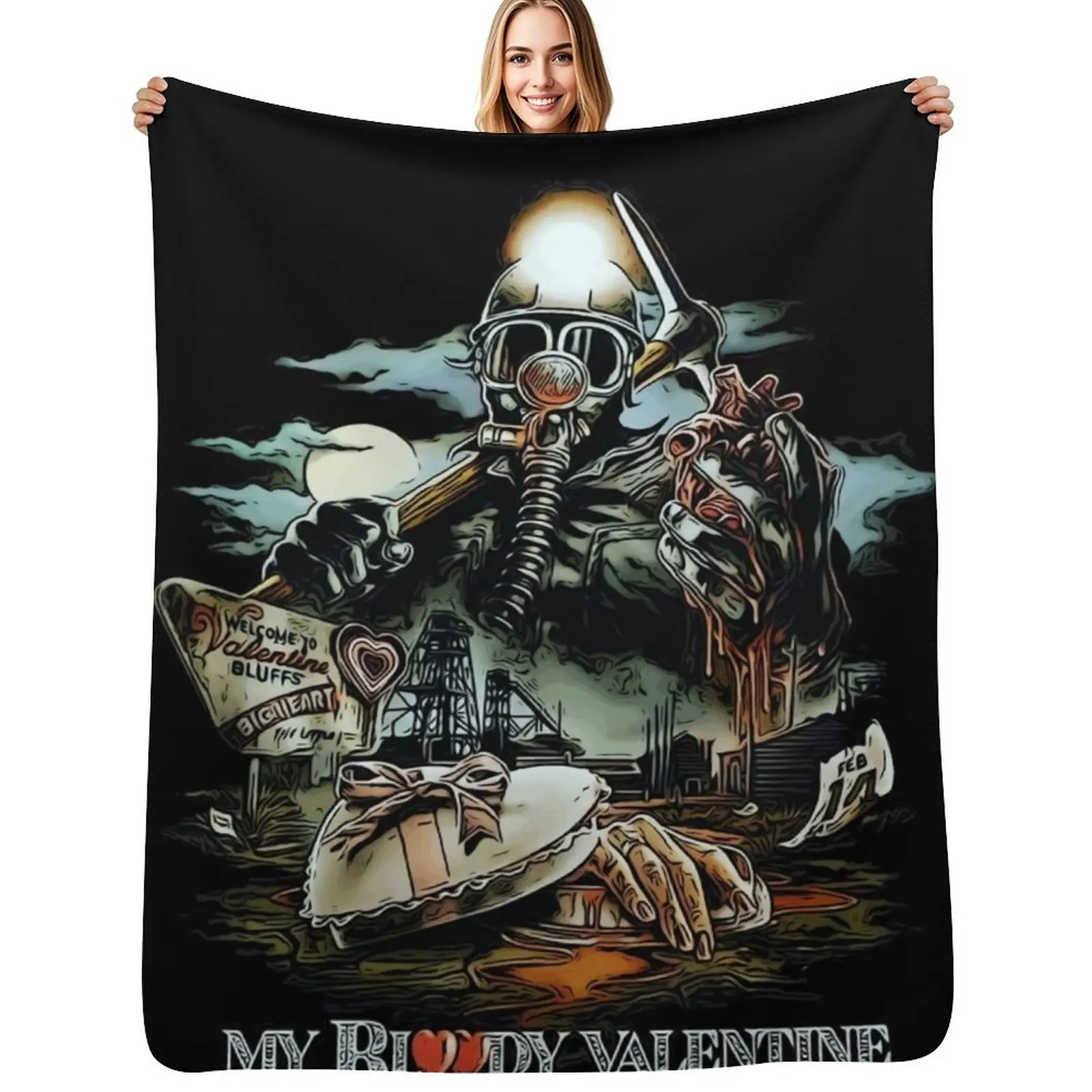 

My bloody Valentine Throw Blanket Moving Luxury Thicken Soft Blanket