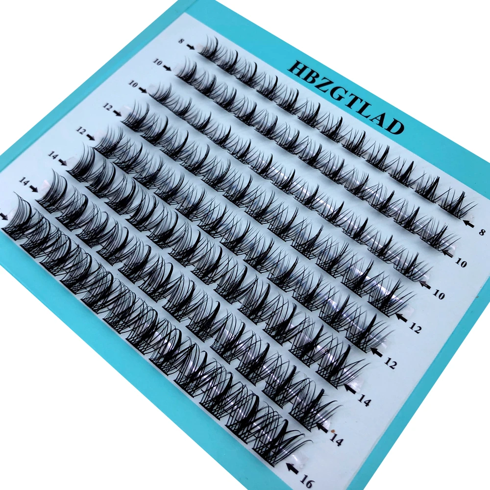 Mischen Sie 3D Fluffy Single Cluster Falsche Wimpern, vorgefertigte Volumenfächer, einzelne Wimpern, segmentierte natürliche gefälschte Wimpern für die Augenverlängerung – Detail 26