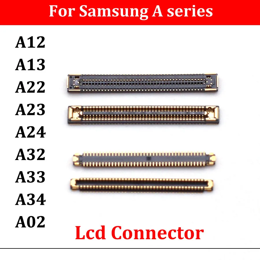 2-10Pcs/Lot 78Pin LCD Screen Connector MainBoard FPC For Samsung Galaxy A12 A13 A23 A22 A24 A32 A33 A34 A02 on Flex