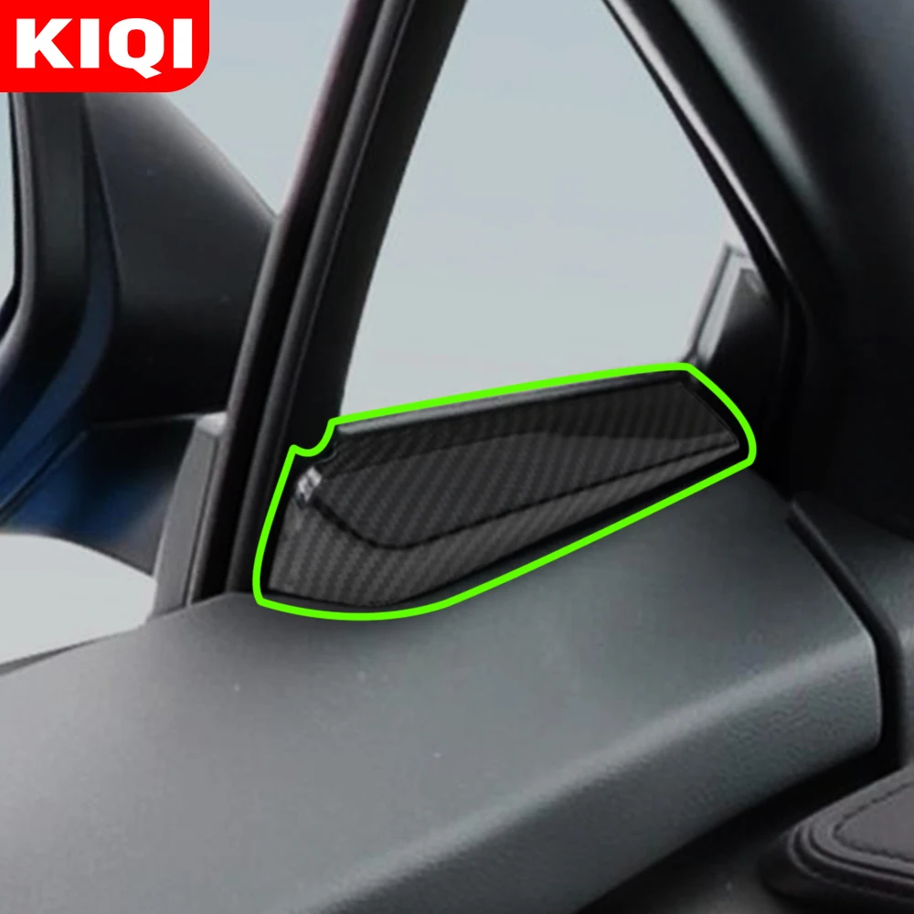 KIQI Car Interior Front A Pillar Decoration Trim Windows Stickers for Toyota C-HR CHR C HR 2016 2017 2018 2019 2020 Parts