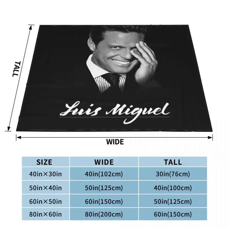 بطانية محمولة من الفانيلا الناعم لتزيين المنزل والمكتب ، لويس ، كارلوس ، سول ، المكسيك ، لحاف