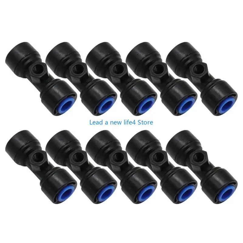 

Y55E 1/4 Misting Nozzle Tees for Cooling System Sprinkler for Patio,Backyard Garden