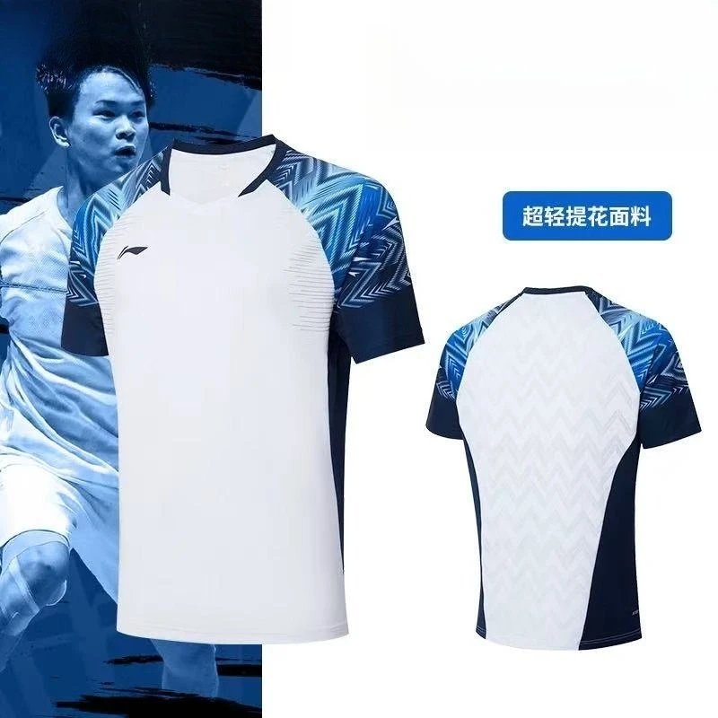 2025 New Table Tennis Sportswear Badminton Short-sleeved Tops Competition Suits T-shirts Breathable Sweat-absorbent Deodorant