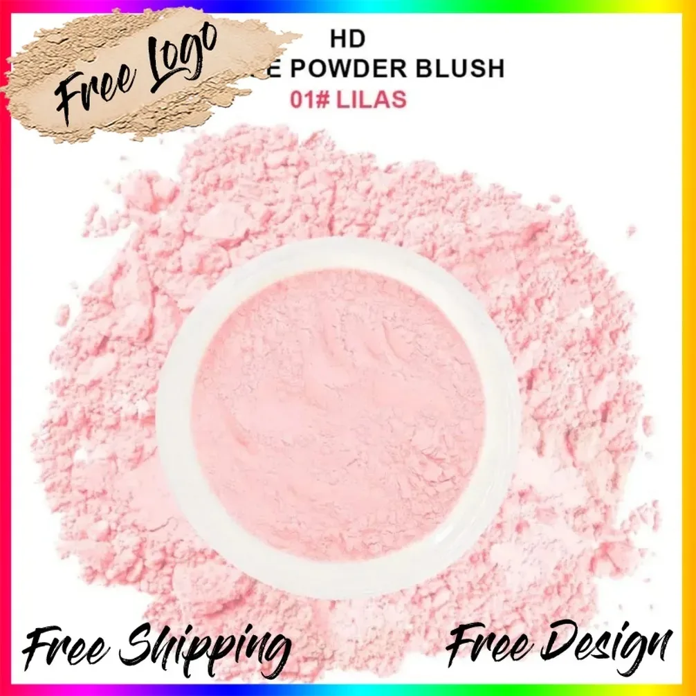 Private Label Custom Logo Vegan Wholesale Makeup Long Lasting Oil Control Blush Powder Waterproof Pigment Face Contour Blusher