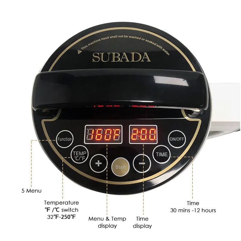 Infusão de ervas, extrator botânico elétrico para manteiga, óleo e tintura com molde, luva de silicone, saco de filtro