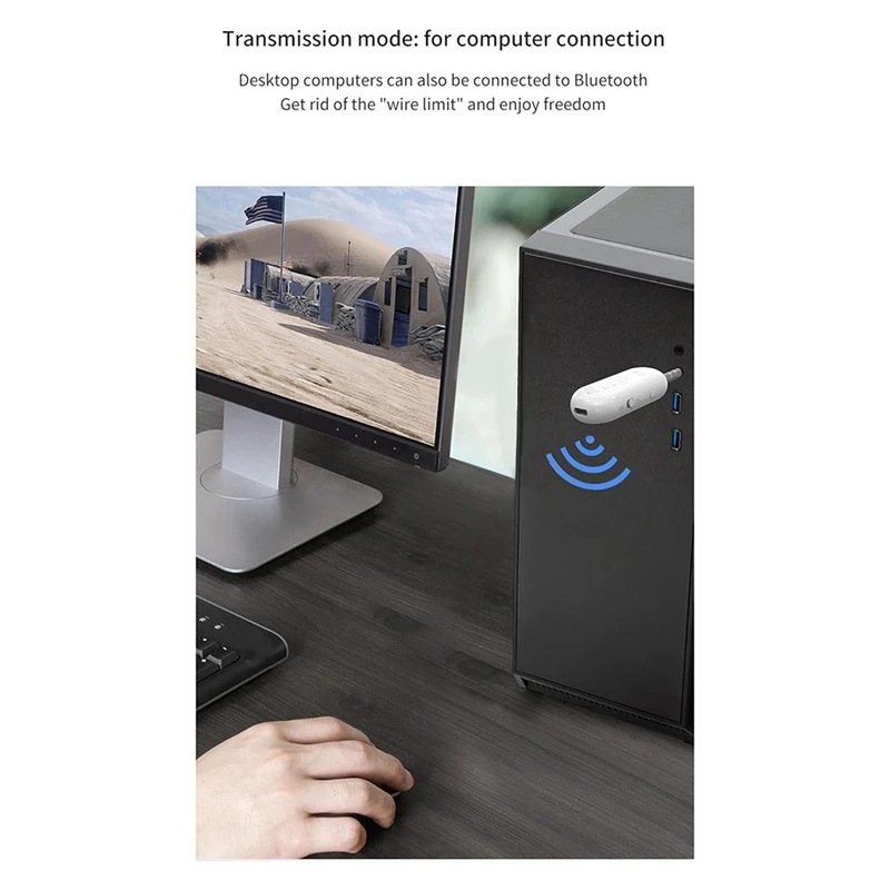 Receptor HFES Bluetooth 5,3 para coche, receptor transmisor Bluetooth con pantalla LED, receptor de Audio para PC altavoz/teléfono antiguo