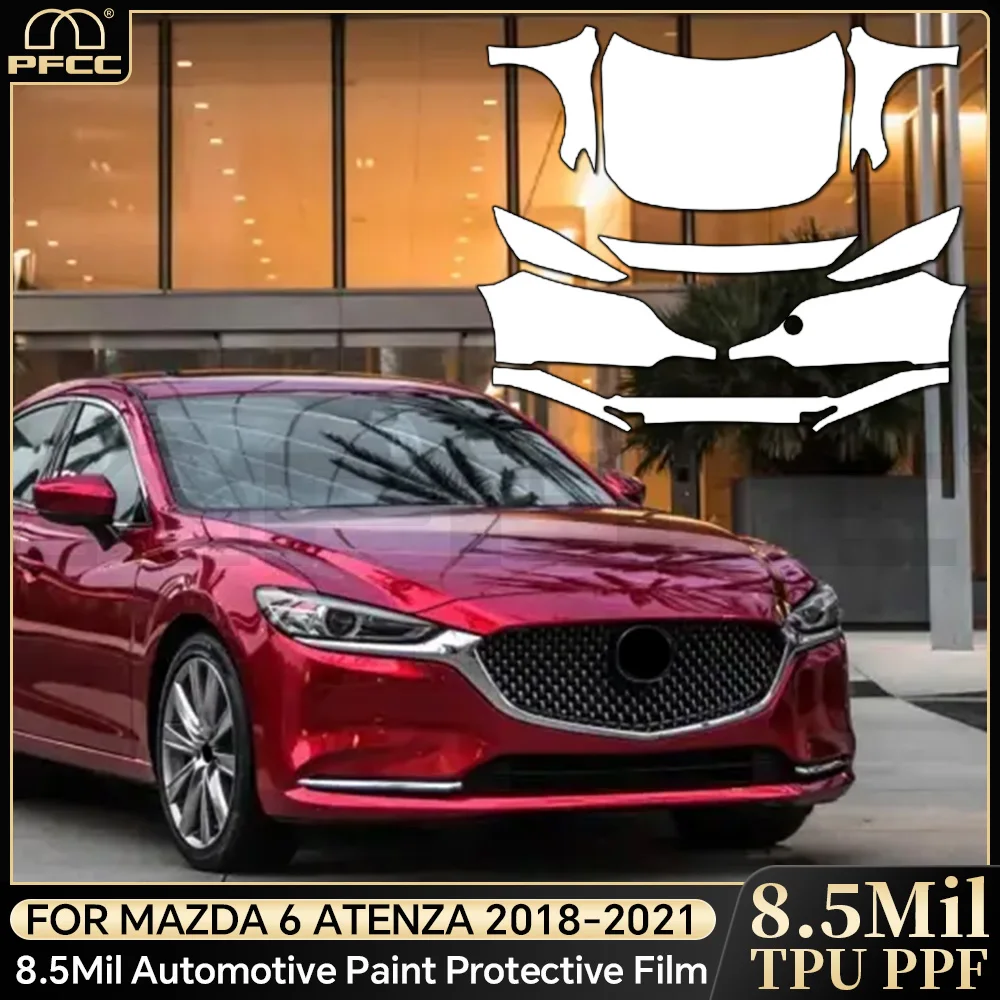 

For Mazda 6 Atenza 2018-2021 TPU Paint Protection Film Pre-cut PPF Car Body Anti-Scratch Clear Bra Resistant Kit Car Accessories