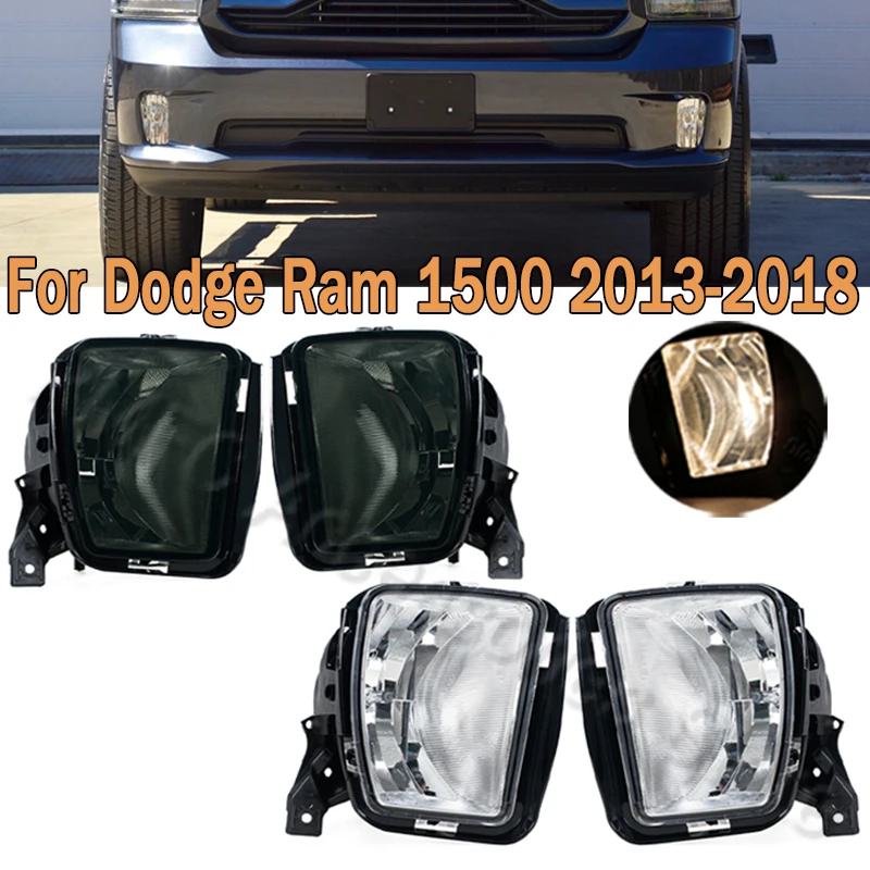 PMFC For Dodge RAM 1500 2013 2014 2015 2016 2017 2018 Car Front Bumper Foglight Foglamp Fog Light Assembly 68104820AB 68104820AC