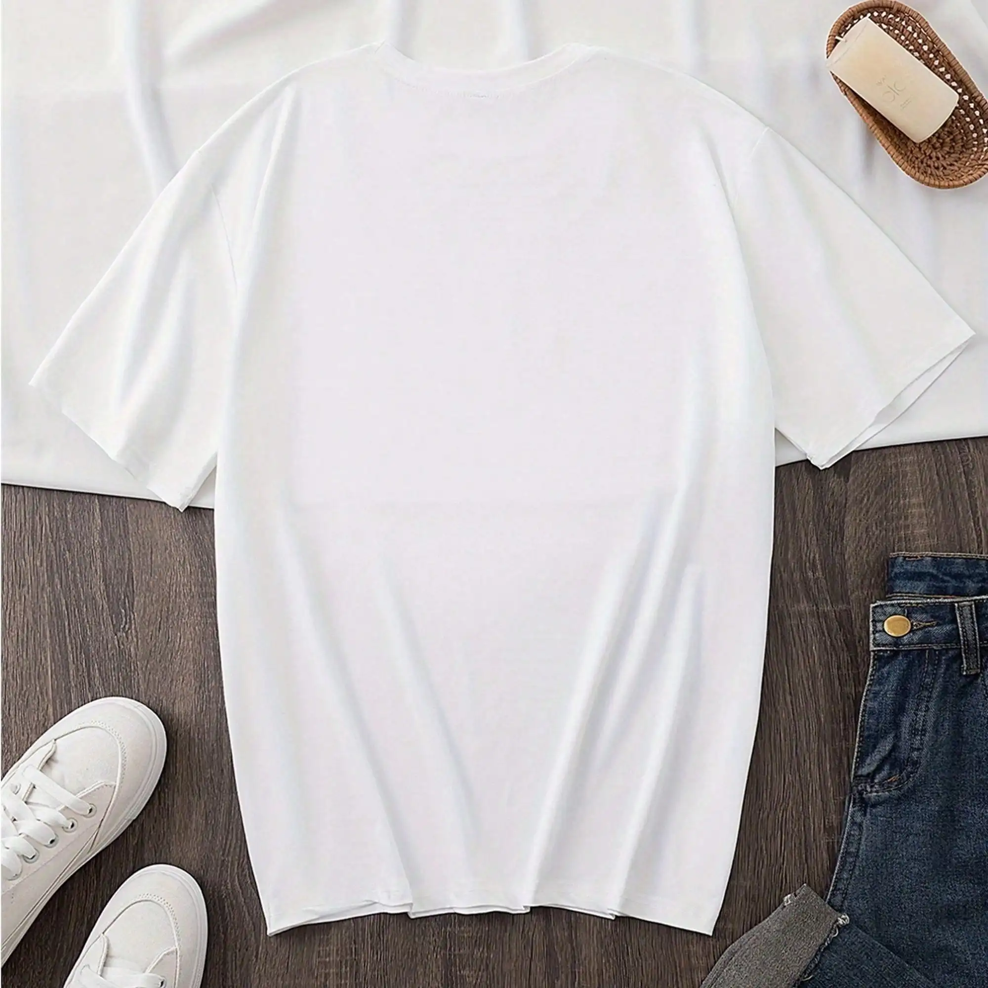 Women's Summer Short Sleeved T-Shirt, Breathable Round Neck Casual Shirt Top, Daily Wear Style, Machine Washed And Iron Free Basic T-Shirt