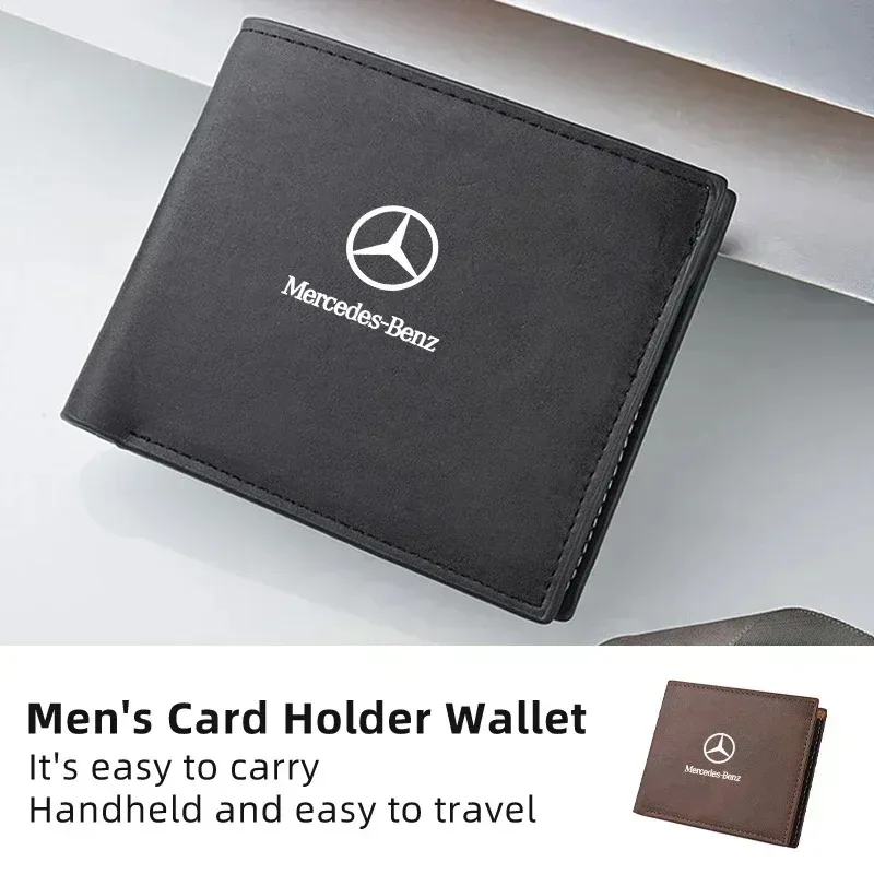 

Wallet Coin Purse Money Bag Card Holder For Mercedes Benz AMG A C E Class W201 W210 W108 W204 W205 W203 W211 W124 W177 C180 C200