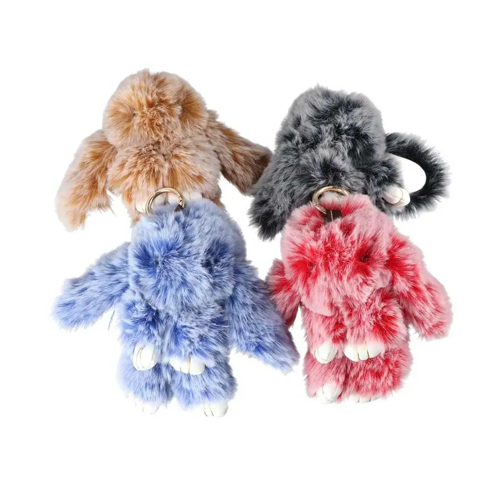 

Plush Toy Key Ring Jewelry Ornament Car Pendant Rabbit Fur Keychain Fluffy Toy Doll Plush Bunny Keychain Plush Bunny Keyring