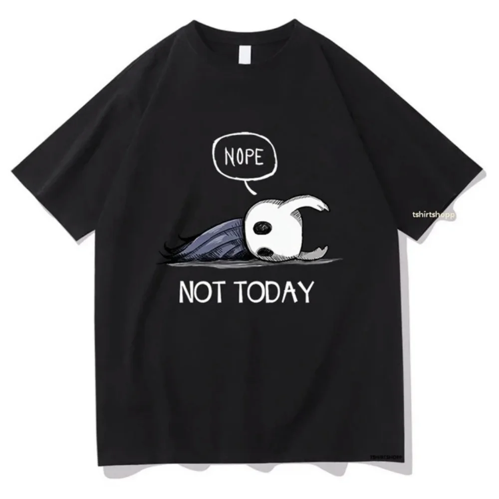 Men in short sleeved T-shirts can't do it today. Anime Hollow Knight Summer Loose Short Sleeve