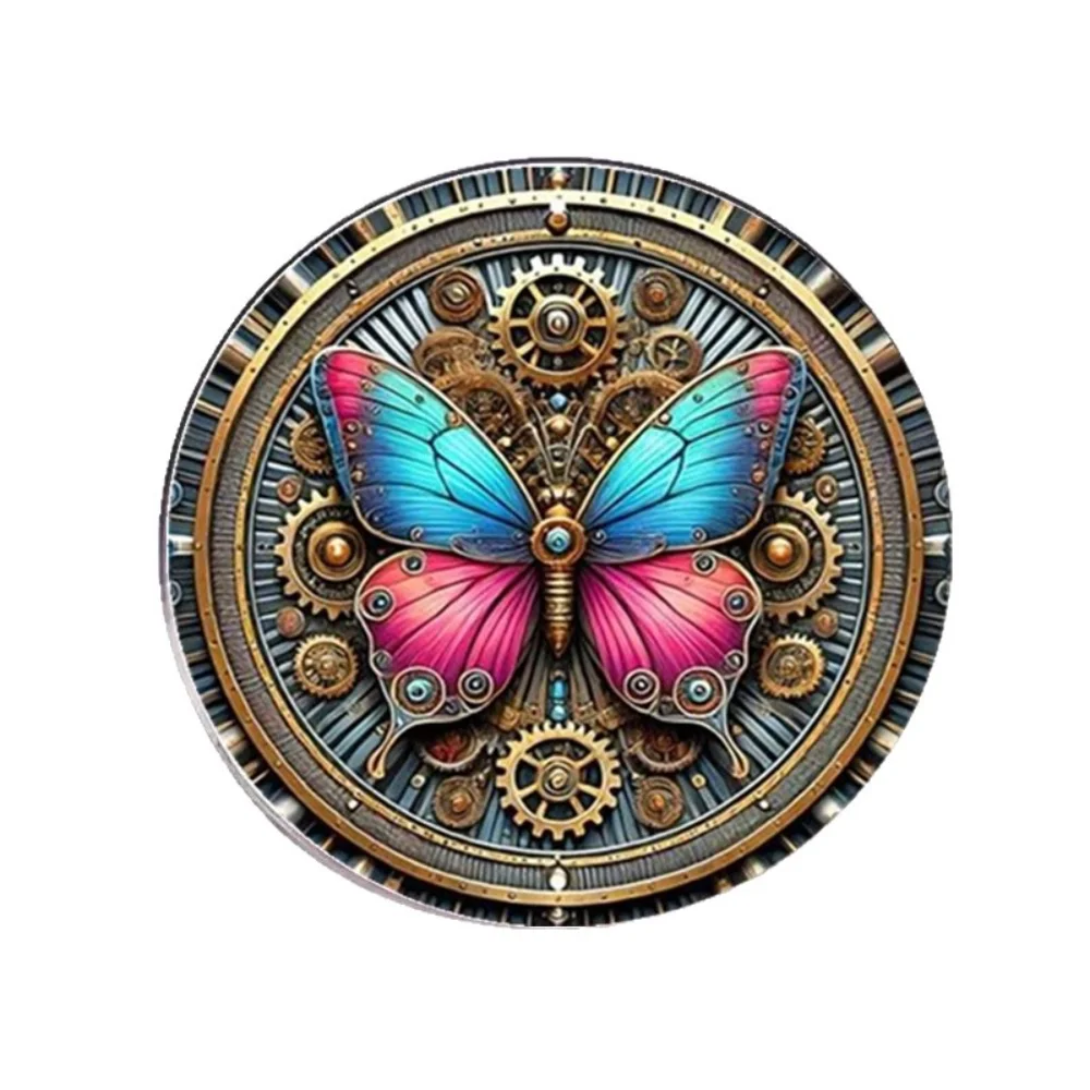Steampunk Mechanical Butterfly Brooch Vintage Vintage Stainless Steel Flat Badge Illusion Butterfly Brooch Accessories