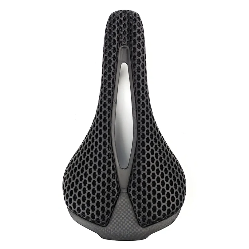 Road Bike Full carbon fibre saddle 3D printing bicycle saddle front seat mat hollow Honeycomb heat dissipation comfortable