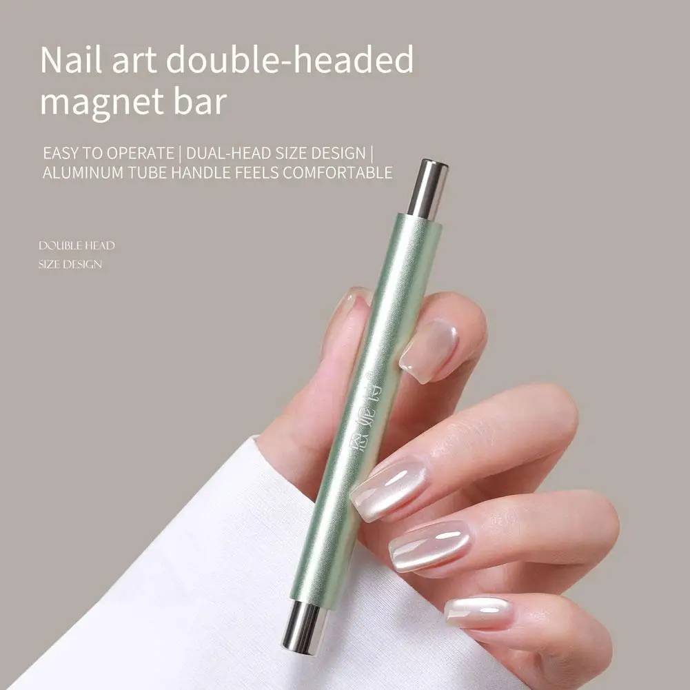 1 قطعة عين القط مسمار المغناطيسي عصا أسطواني المغناطيس UV هلام البولندية سنولايت بريق تأثير مسمار الفن المنتج مانيكير تصميم أداة #4
