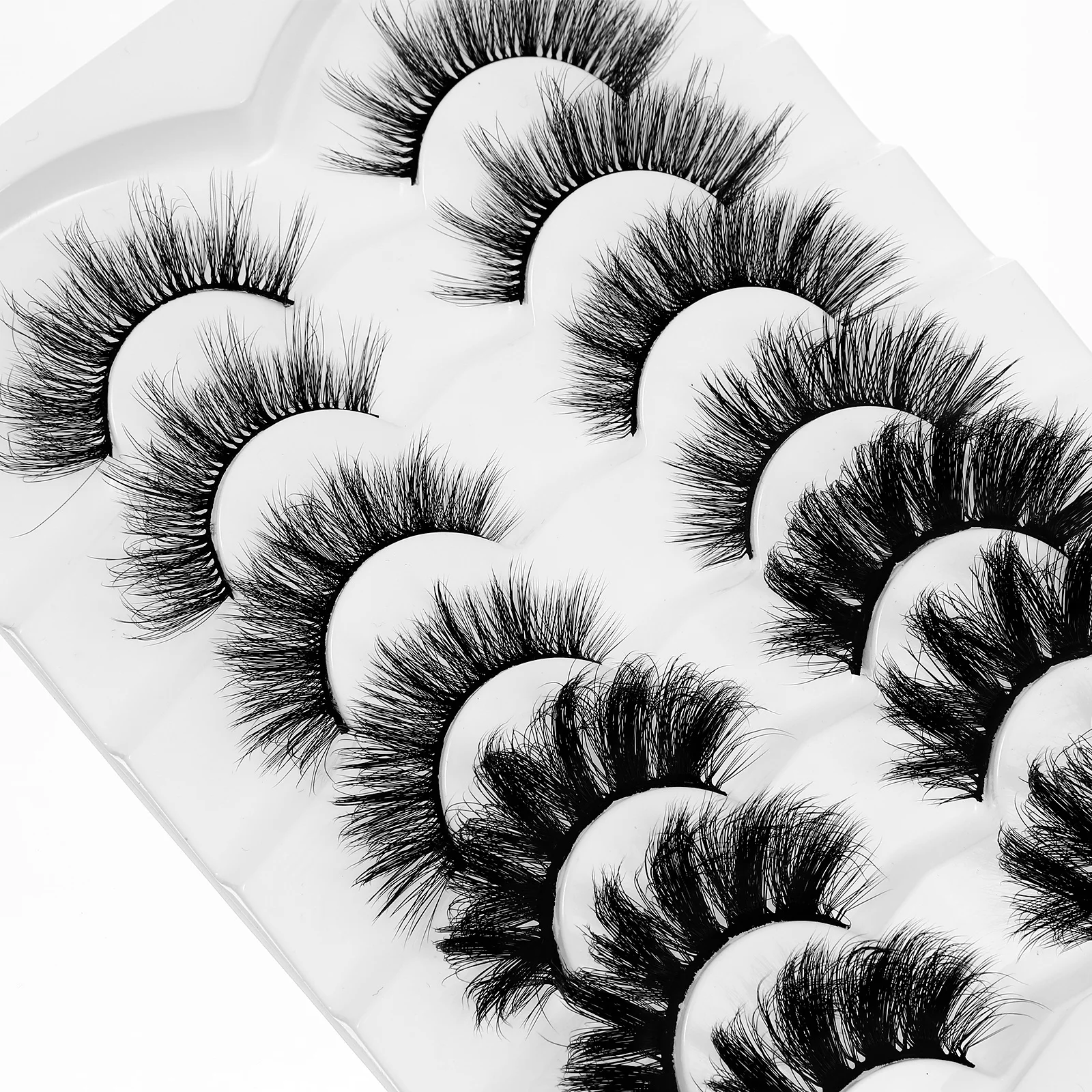 7Pairs Valse Wimpers Lichtgewicht Natuurlijke Volledige Wimpers Extensions voor Vrouwen Make-up Accessoires Party Valse Wimpers