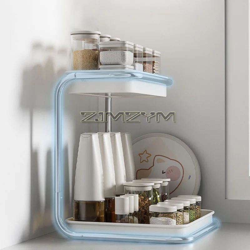 1Pc Multi-functional Kitchen Storage Rack Kitchen Accessories Spice Storage Rack Home Use Storage Holder