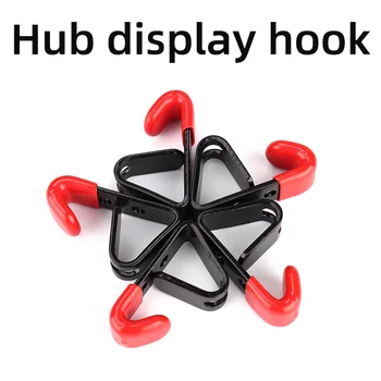 10pcs Car hub fixed plastic wall display hooks tire reinforcement tools Metal display frame hook decorative wheel hooks