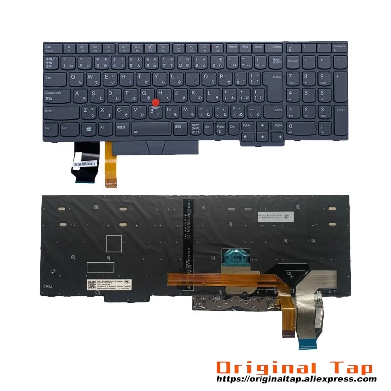 

JP Japanese Backlit Keyboard for Lenovo Thinkpad T15 P15s Gen 1 2 5N21B08440 5N21B08477