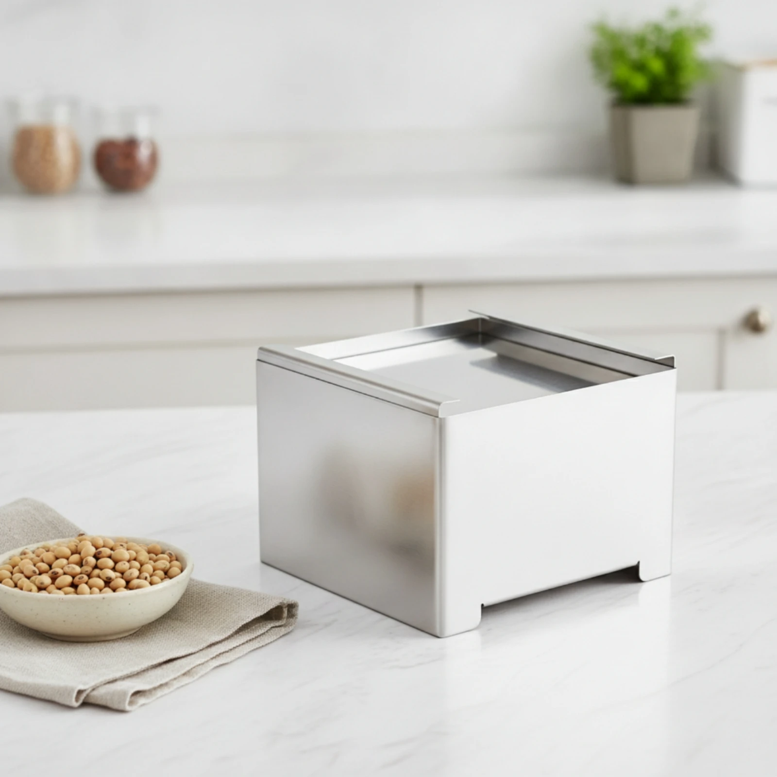 Food Press Sturdy Tofu Making Mold with Pressing Plate Kitchen Tool Rust-Resistant for Soy Recipe Enthusiasts
