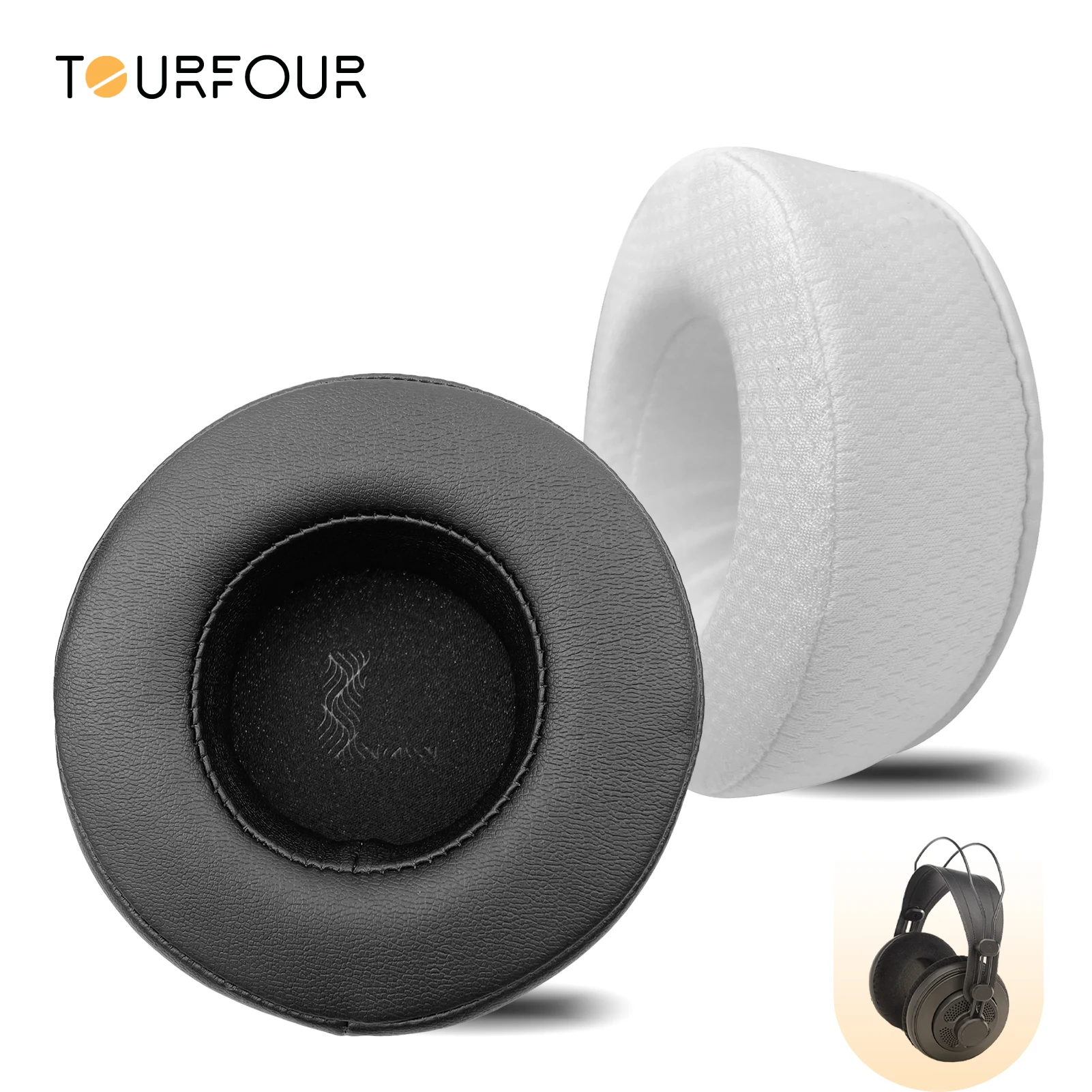 TOURFOUR Replacement Earpads for Samson SR850,SR950 Headphones Ear Cushion Cover Sleeve Earmuffs Headset