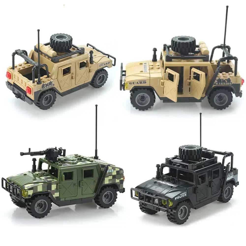 特殊部隊の装甲車両ビルディングブロック、DIYモデルレンガ、陸軍兵士、特別警察、クリスマスギフト、新年