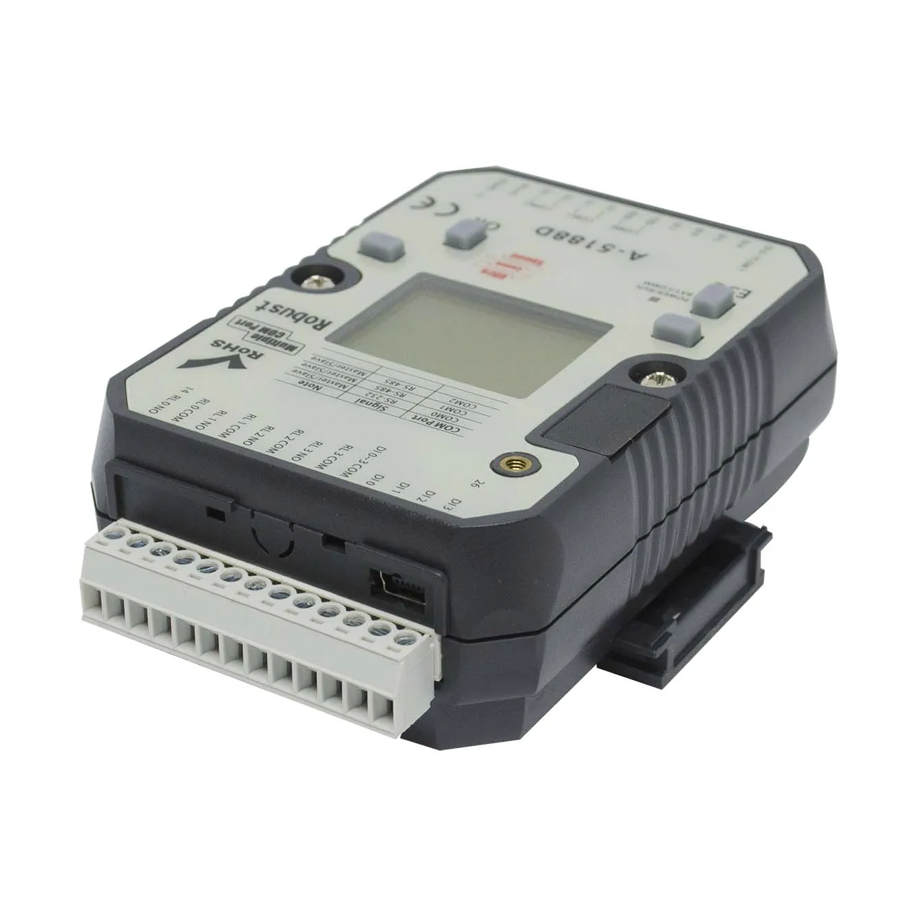 LCD 화면 PLC 컨트롤러 8DI, 4DO RS-485 포트 모드버스 RTU (A-5188D)