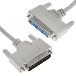 Printer Cable DB25 Male to Female 25 Pin Extension Line Parallel Port Computer 3