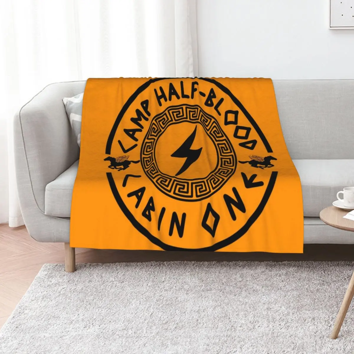 Camp Half-Blood a Cabin One Throw Blanket cosplay anime Plush Luxury Throw Custom Furrys Sofa Blankets