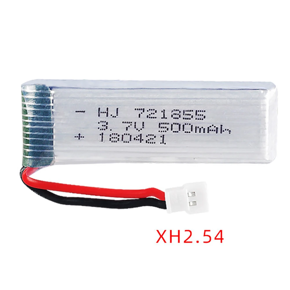 JJPC 드론용 Lipo 배터리 및 5/6-in-1 충전기 예비 부품, JJPC H37 E50 E50S T37 ELFIE 드론용 3.7v 500mAh 20c