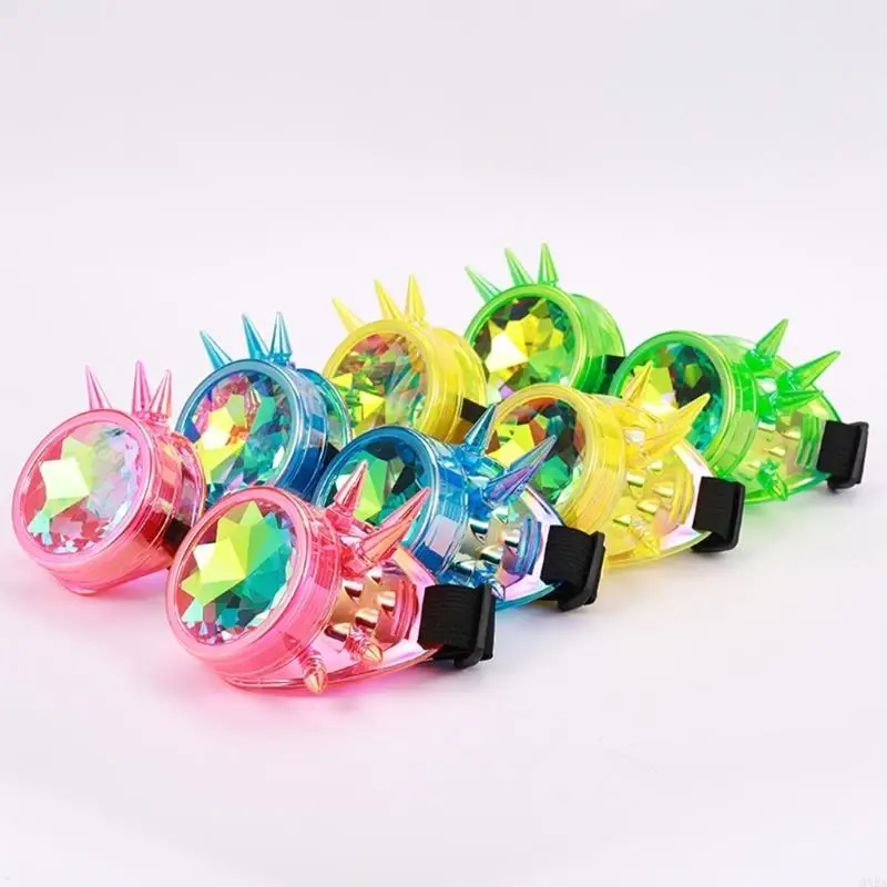 

Goggles Steampunk Goggles Glasses Halloween Cosplay Party Costume Accessory Fashion Psychedelic Rave Goggle 6XDA