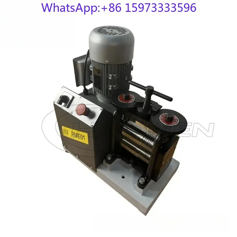 1HP Single Head Metal Rolling Mill 130MM Roller for Jewelry Craft Molding Forming Processing Equipment