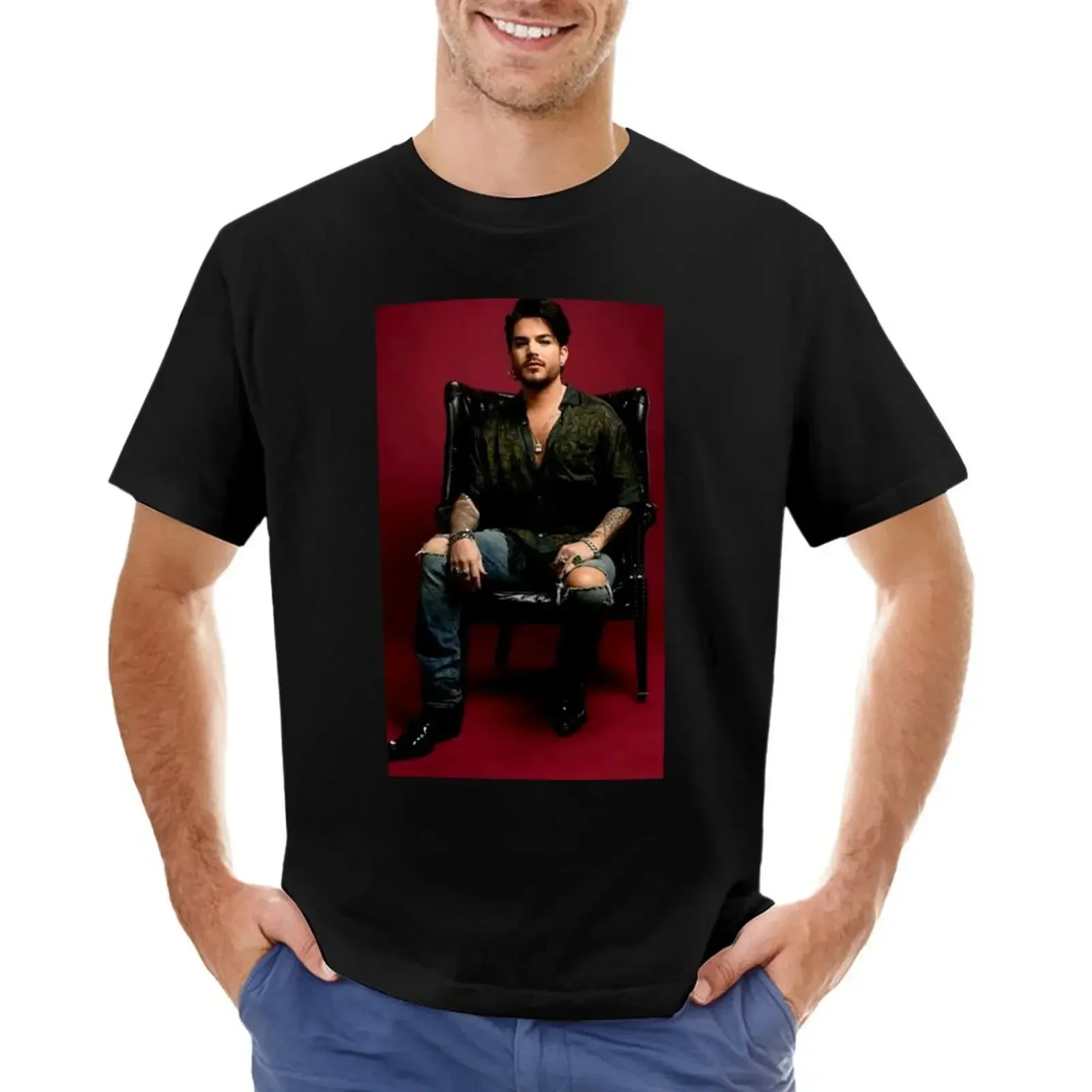 Hot Adam Lambert T-Shirt vintage custom t shirt graphic t shirt vintage men clothings