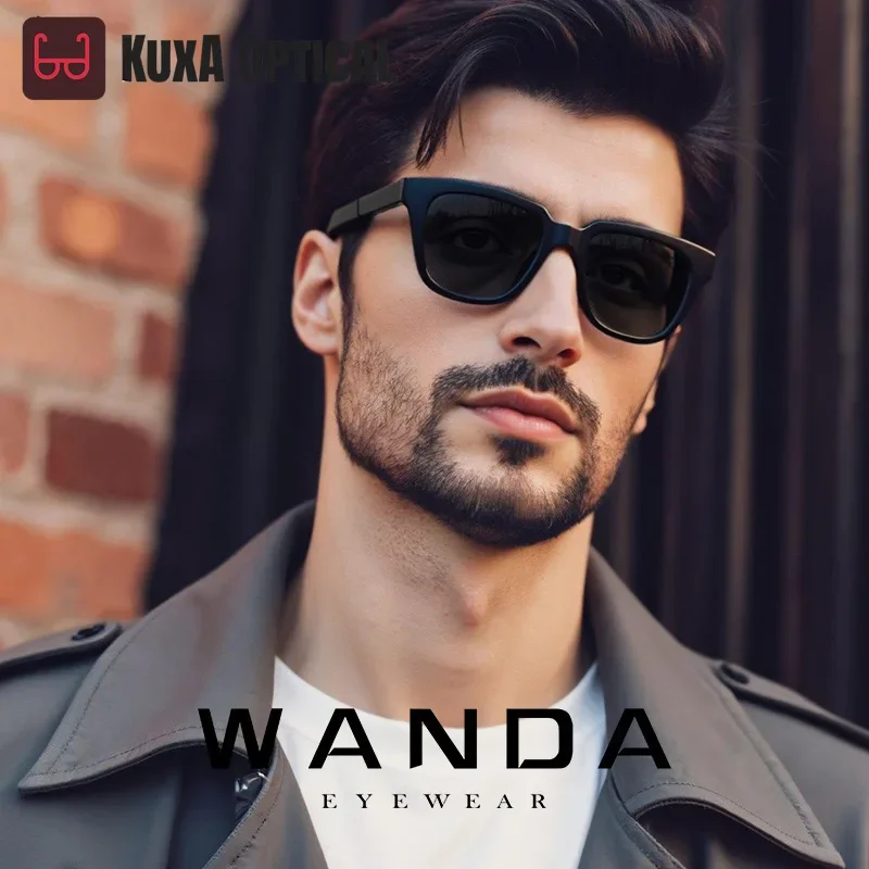 Okulary przeciwsłoneczne KUXA New Square z magnetycznym mocowaniem, uniseks, optyczne, polaryzacyjne, korekcyjne, progresywne, do jazdy na zewnątrz.