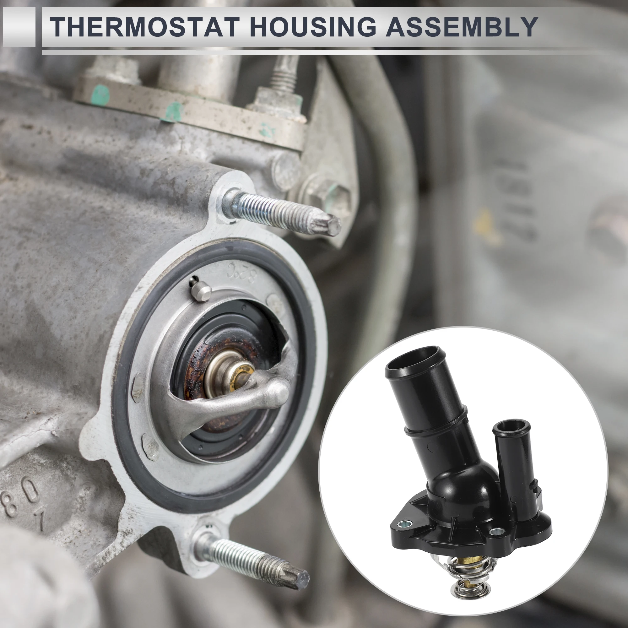 

X Autohaux Engine Coolant Thermostat Housing Assembly for Land Rover LR2 2013-2015