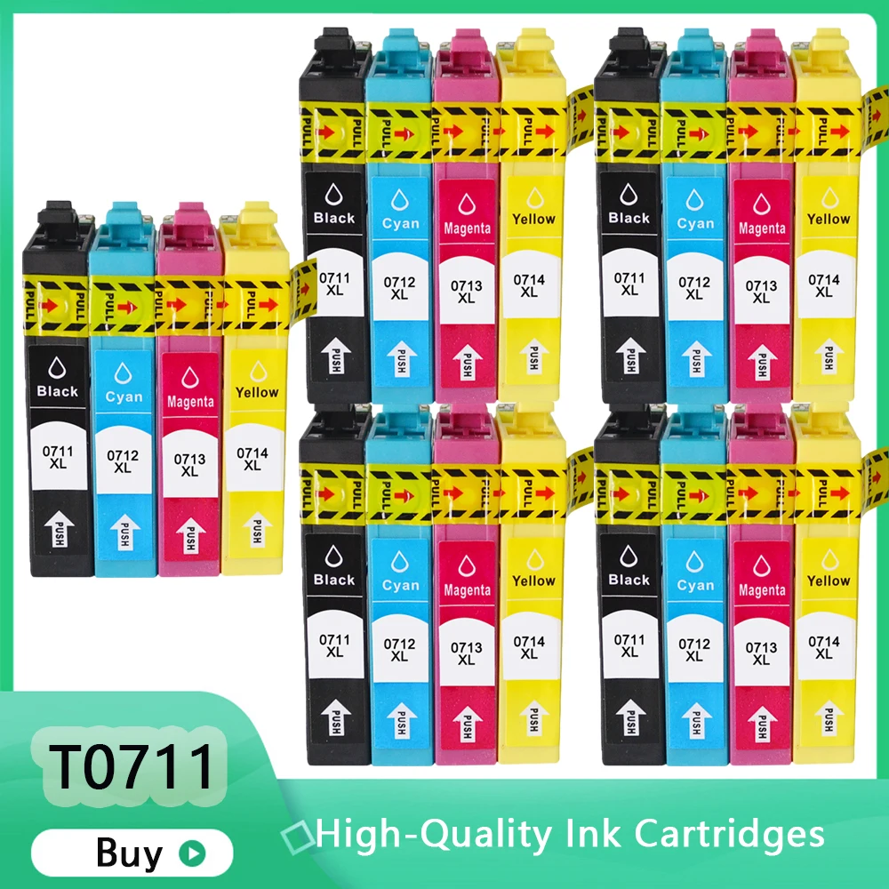 T0711 T0712 T0713 T0714 atrament kartridż do Epson Stylus DX6050 DX7400 DX7450 DX8400 DX8450 DX9400 DX9400F drukarki