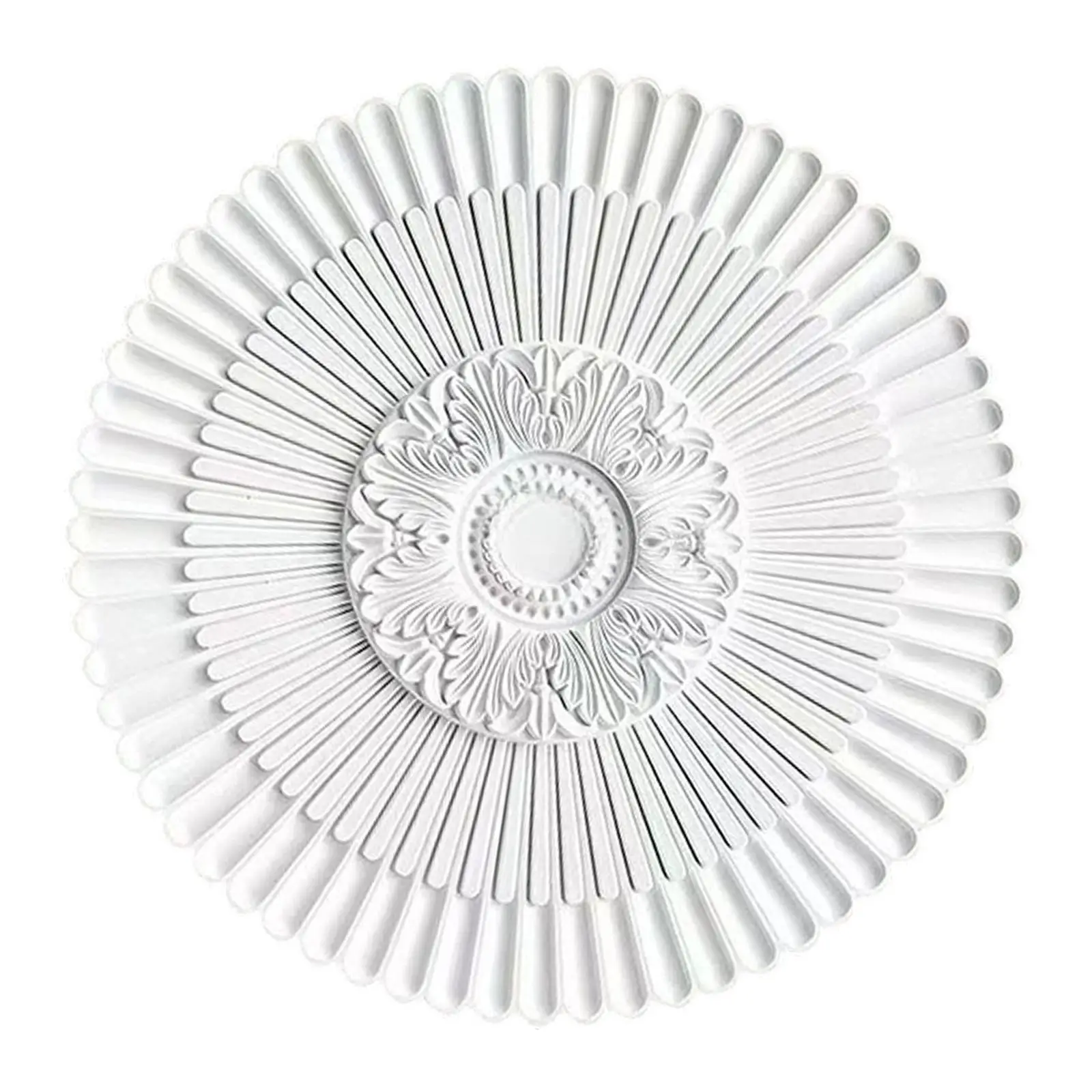Classic PU Ceiling Medallion European Pattern Chandelier Canopy for Home Ceiling Light Fixture Replacement