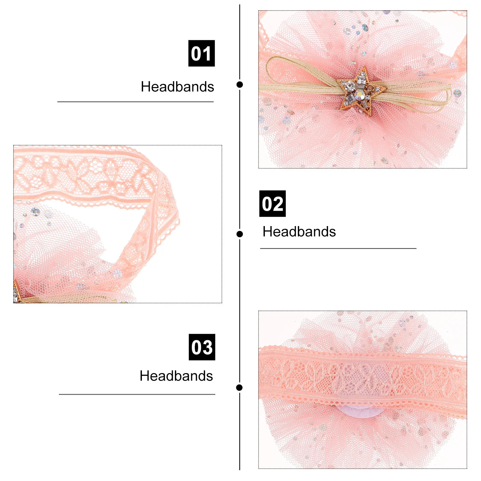 2 uds diadema de corona para bebé, diadema para recién nacido para fiesta de fotos, accesorio para el cabello para niña, diadema para recién nacido, diadema de corona infantil