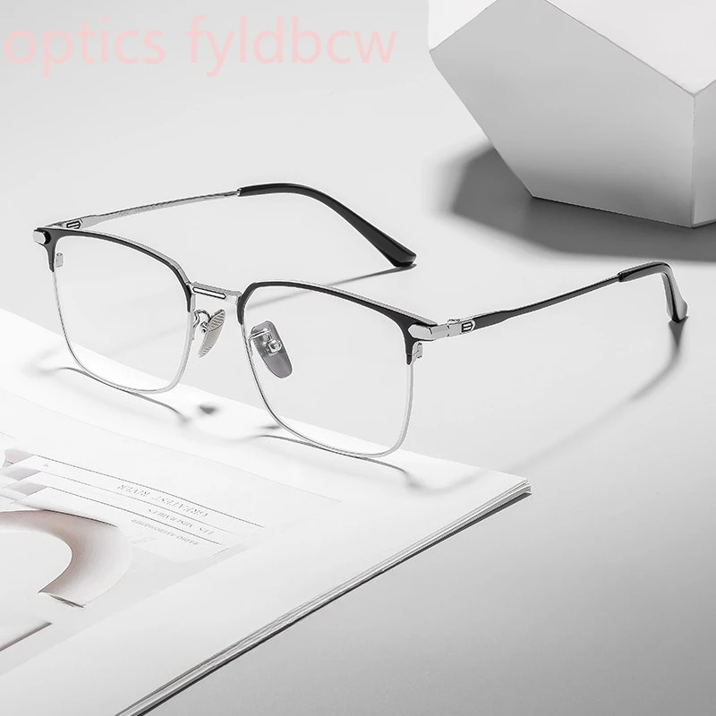 

54-18-145 Glasses Myopia Glasses Men's Ultra Light Pure Titanium Frame Full Titanium Optical Prescription Customized