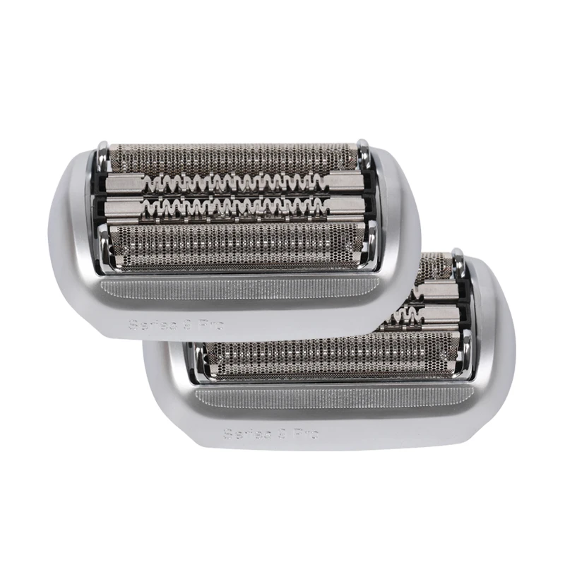 2PCS 94M Replacement Electric Shaver Head Compatible with Braun Series 9 Pro 94M Silver Net 9030S 9030S 9040s 9050CC 9070CC 9075