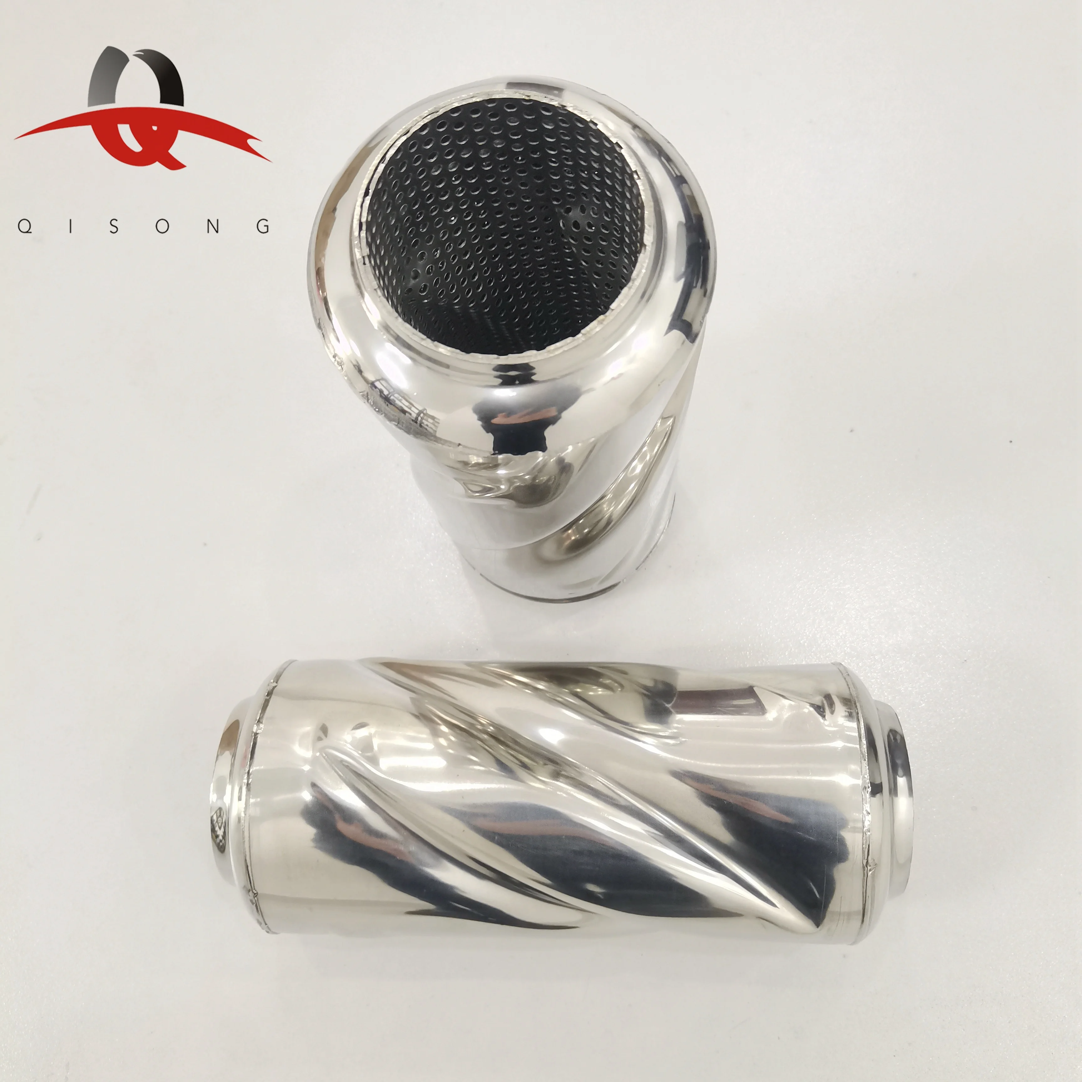 Silenciador Tornado de escape de acero inoxidable para modificación de automóvil