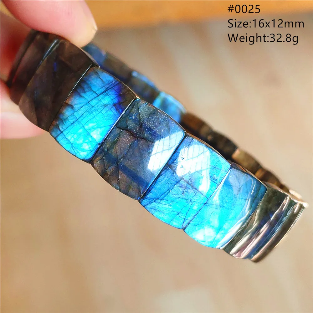 

Natural Blue Light Labradorite Heart Beads Bracelet Crystal 14x14mm Women Men Clear Labradorite Carved Grey Moonstone AAAAA