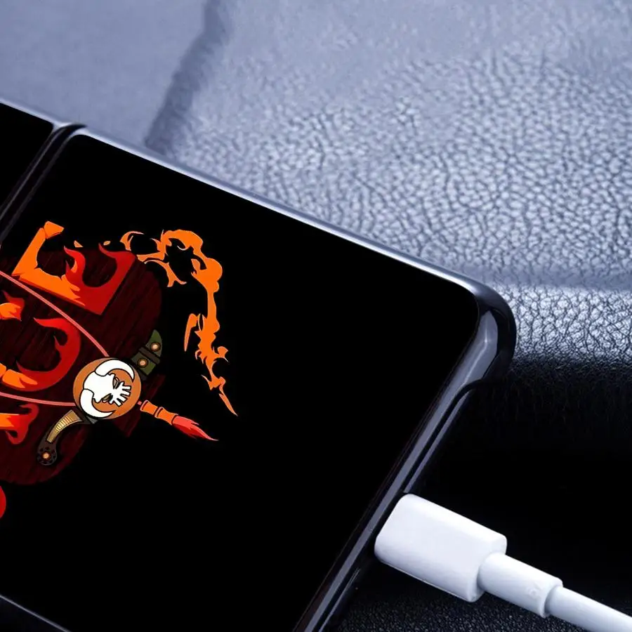 أنيمي قطعة واحدة الآس حافظة لهاتف سامسونج جالاكسي Flip6 Flip3 Z Flip 7 6 5 4 3 Flip4 Flip5 Flip7 FE غطاء الهاتف الخلفي Funda