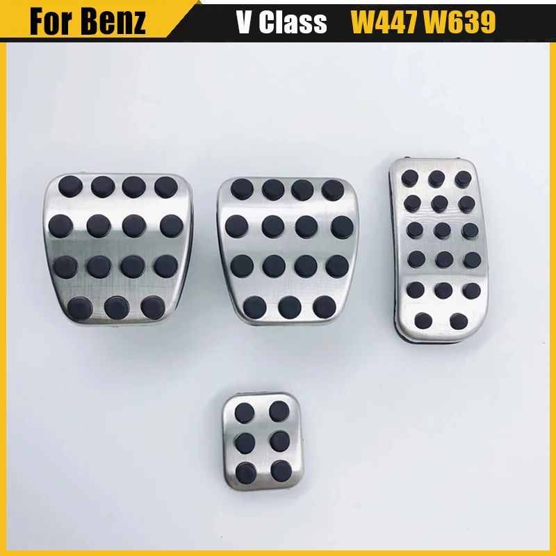 

Car Pedals Accelerator Gas Pedal Brake Footrest Plate Cover Pads For Mercedes Benz V Class Vito Metris Viano W447 W639 Auto Part