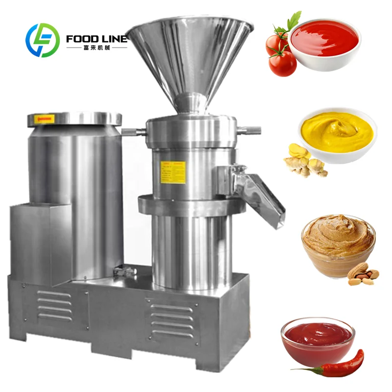 200-5000 Kg/hr Stainless Steel Peanut Butter Making Machine Colloid Mill Almond Nut Butter Chili Sauce Hummus Grinder Machine