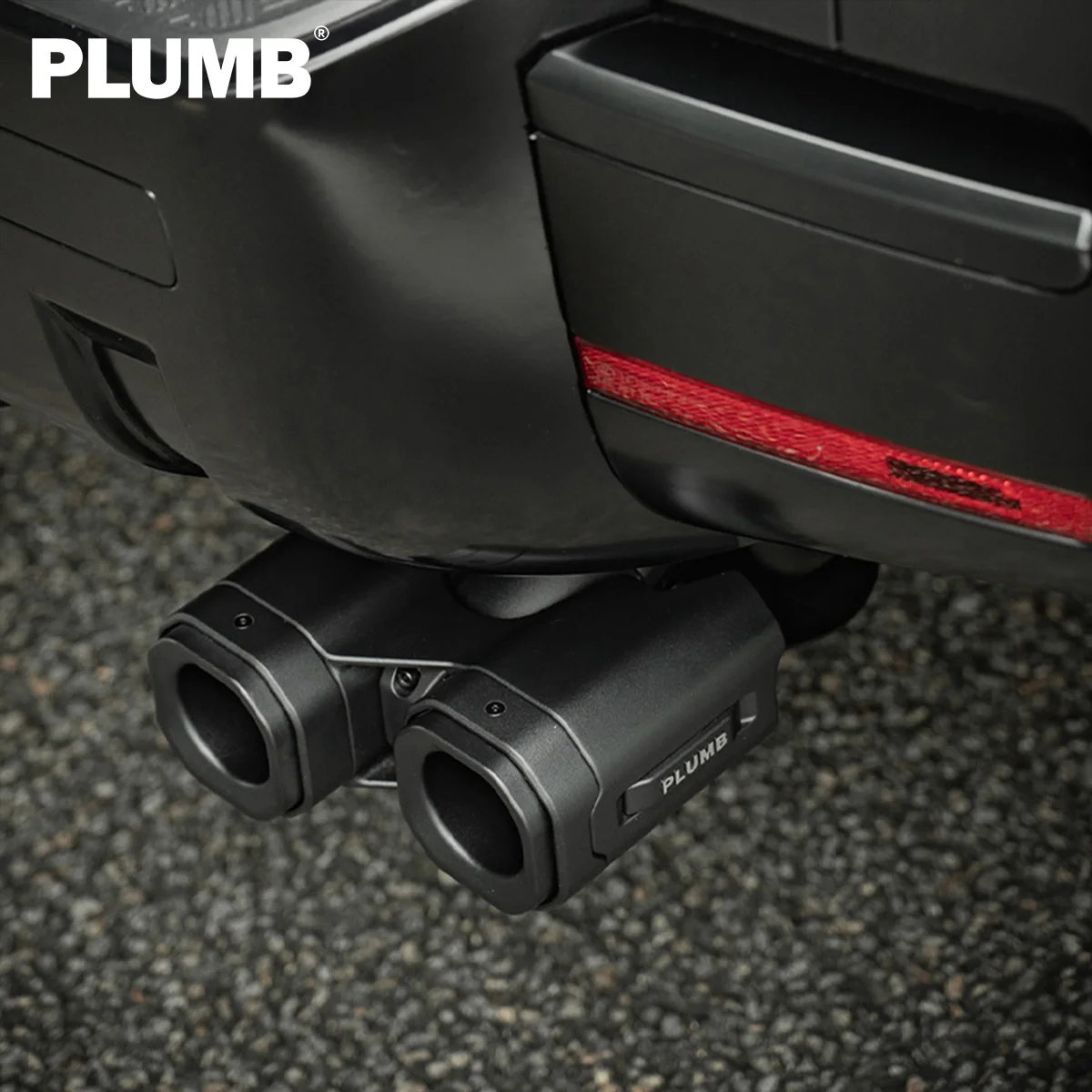 PLUMB Piastra di protezione per tubo di scarico in lega di alluminio-magnesio a secco in fibra di carbonio per Land Rover Defender 110/130