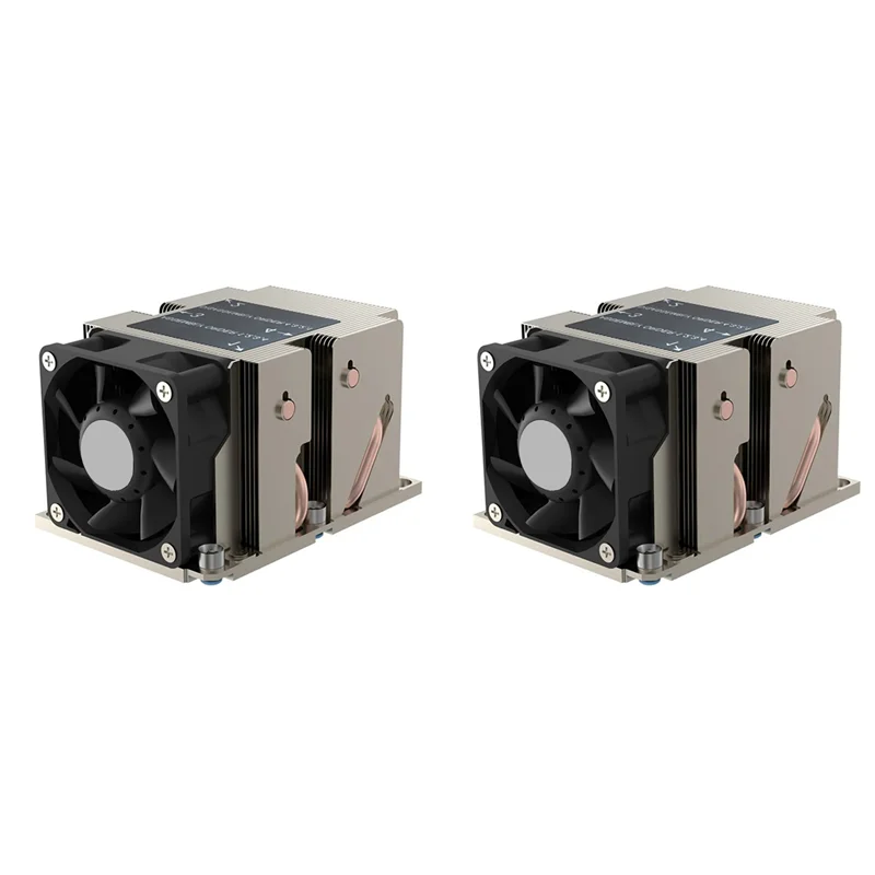 AT41 2X LGA3647-2U-R83 Кулер 240 Вт для Lga 3647 Радиатор узкого типа 2U Радиатор 4 тепловых трубки Вентилятор охлаждения с боковым выдувом