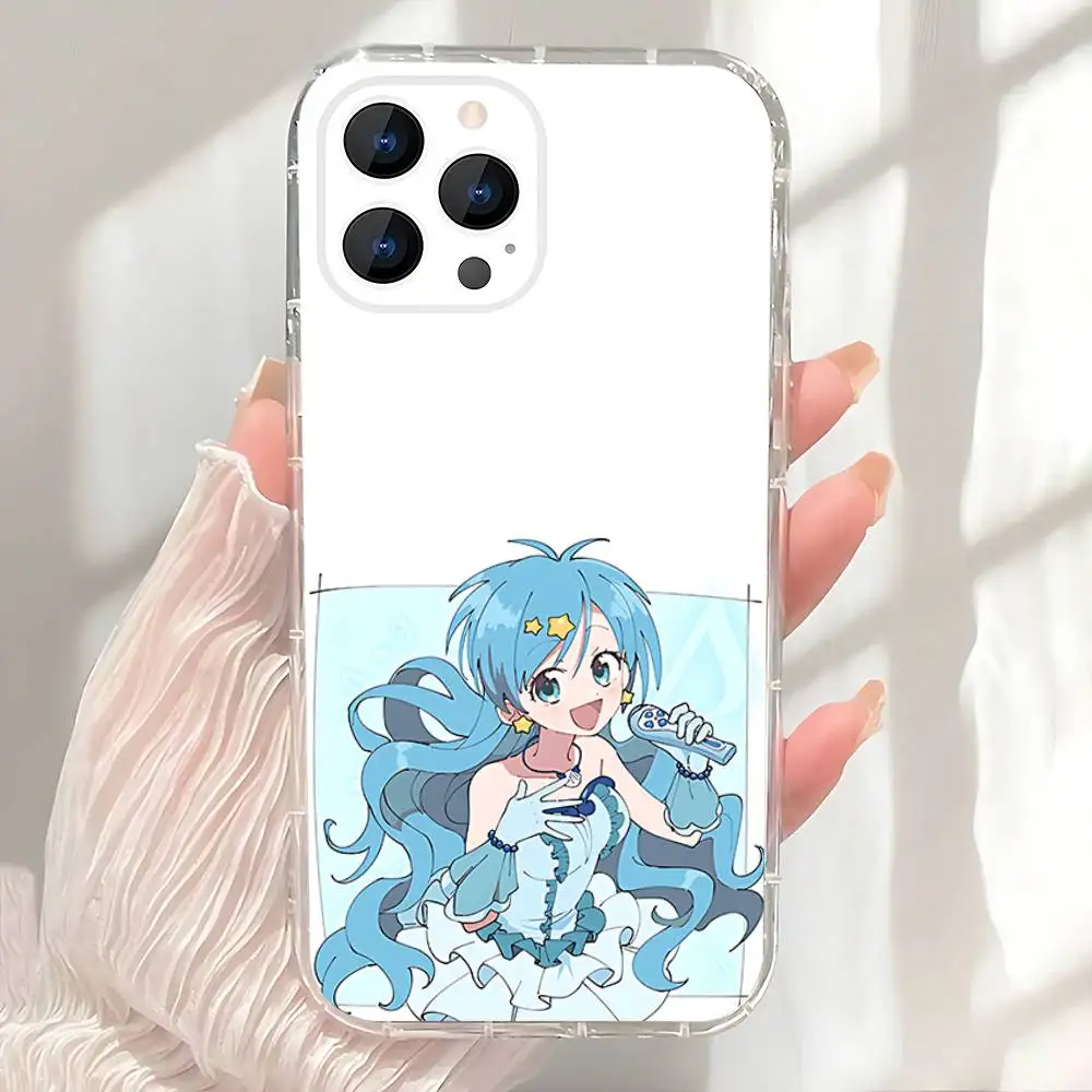 Casing M-Mermaid M-Melody Pichi Hanon Hosho Untuk iPhone 17,16,15,14,13,12,11 Pro,Max,Plus,X,XS,XR,SE4,E Mini Transparan Soft Cover