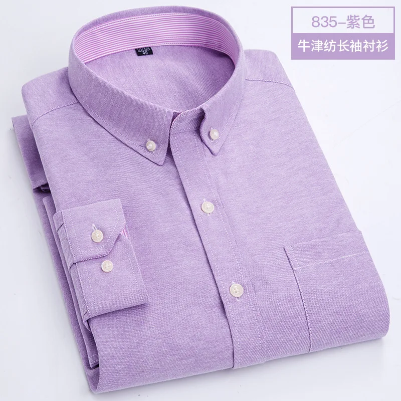 NONE Men Long Sleeve Shirt Oxford 8