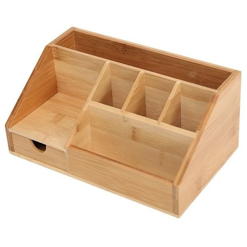 

Desktop Bamboo Wood Storage Box Home Office Cosmetics Wooden Storage Box Creative Storage Box Stationery Storage Box